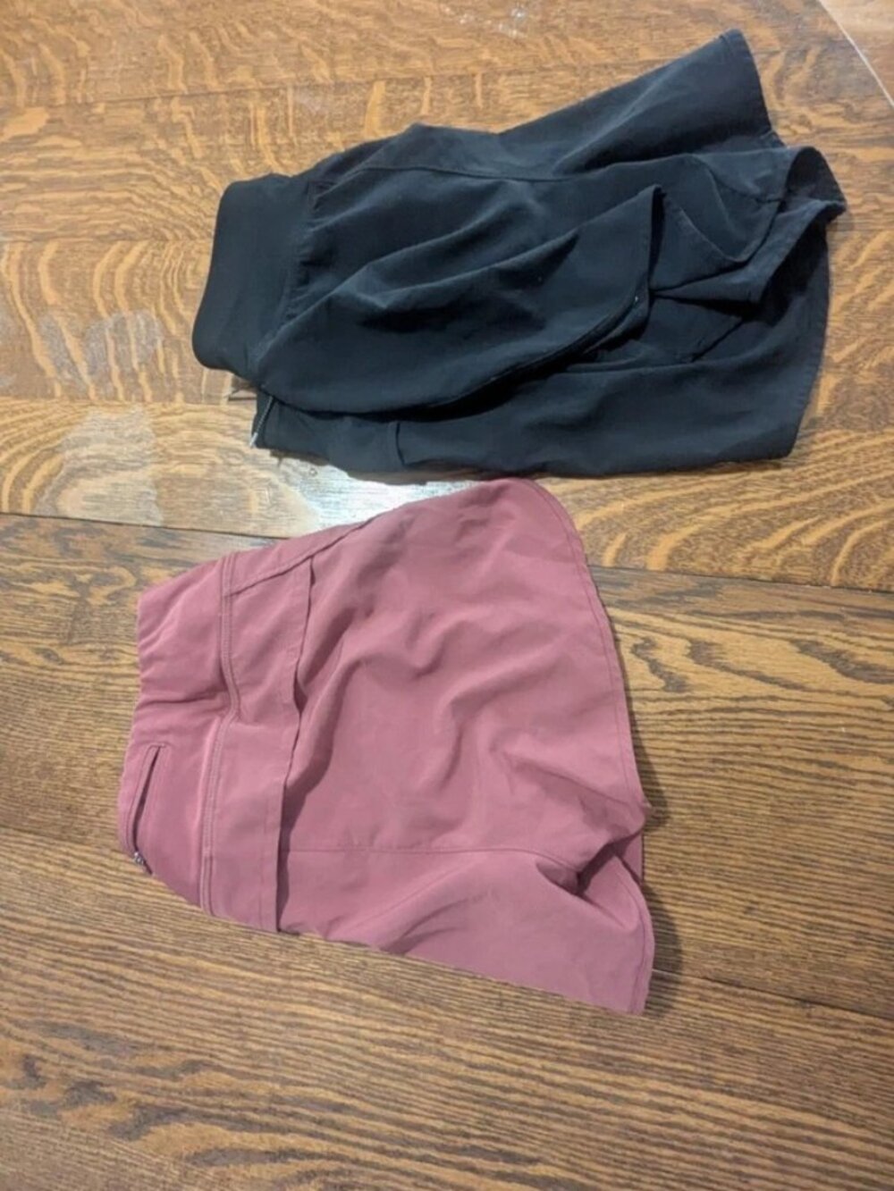 Set of Two Woman's Athletic Shorts Black and Pink Gently Used